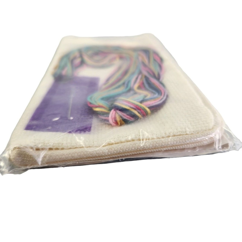 Stitch and Zip Eyeglass Case Cross Stitch Kit Flower Sampler Floral Basket New - Picture 8 of 9